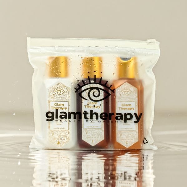 Glam Therapy Empire Of The Sun Serisi 3'lü Set Şeffaf Kozmetik Çantası Hediye