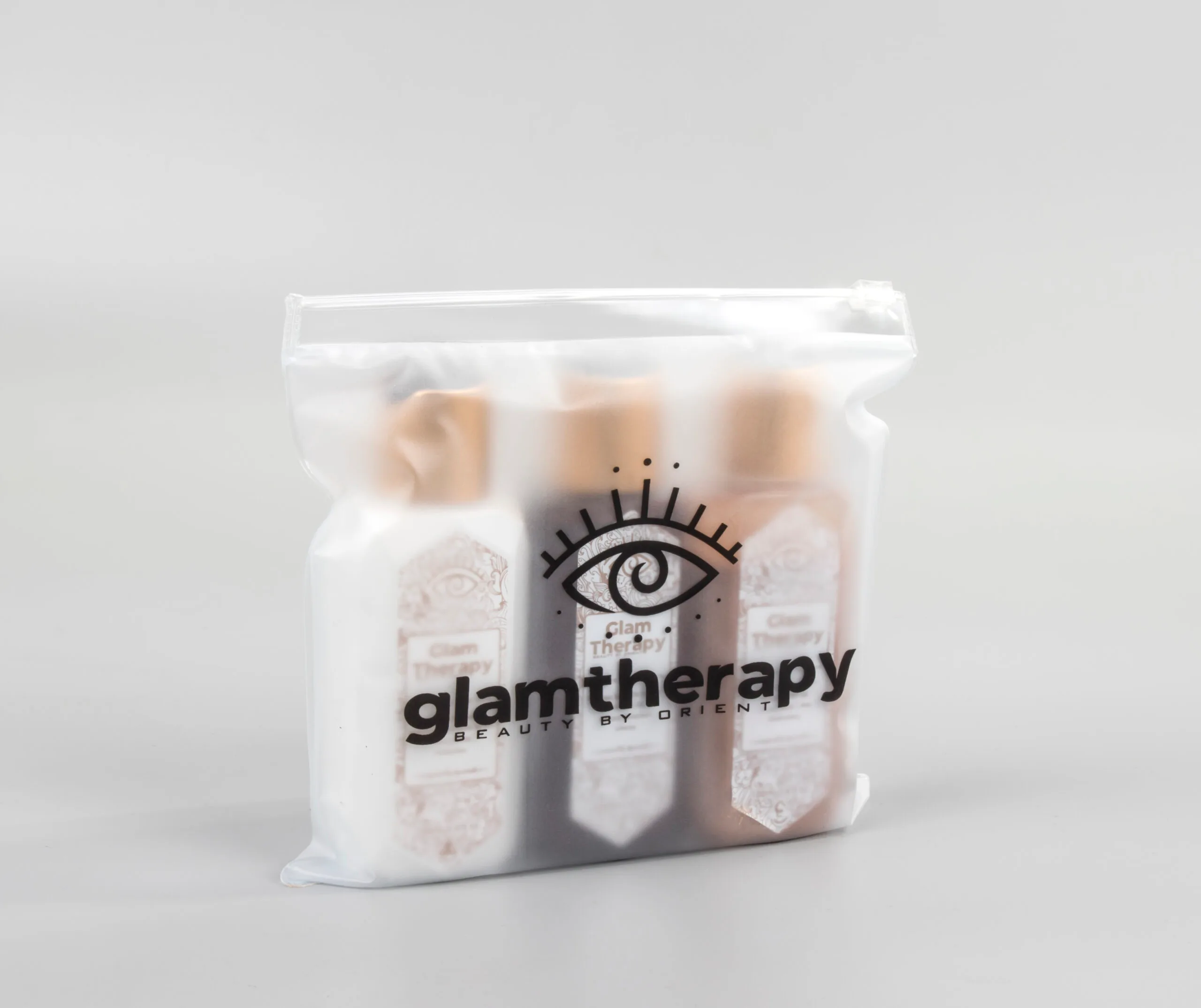 Glam Therapy Empire Of The Sun Serisi 3'lü Set Şeffaf Kozmetik Çantası Hediye   Görsel 3