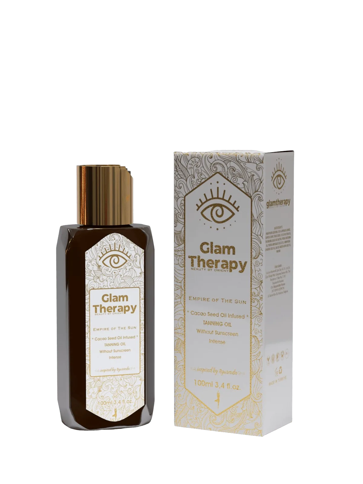 Glam Therapy Kakao Cekirdegi Yagi Etkili Bronzlastirici ve Masaj Yagi 100 Ml Kutulu min