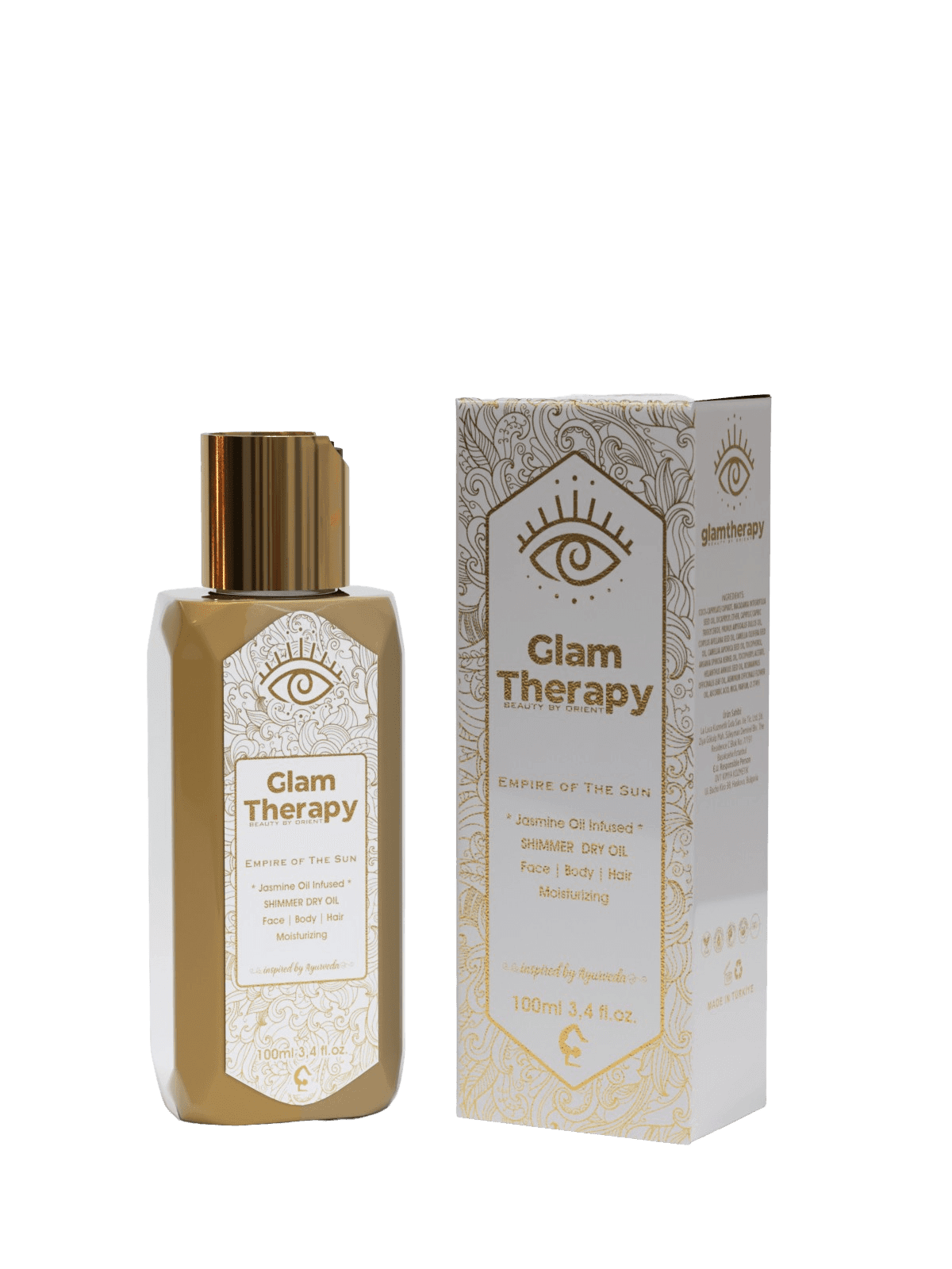 Glam Therapy Yasemin Yagi Etkili Cok Amacli Isiltili Kuru Yag 100 Ml Temiz 2 min