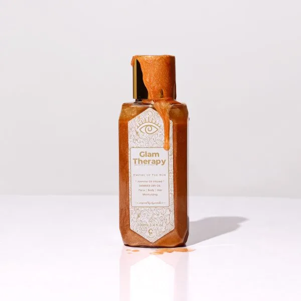 Glam Therapy Golden Dust Jasmine Oil Infused Çok Amaçlı Işıltılı Kuru Yağ 100 Ml